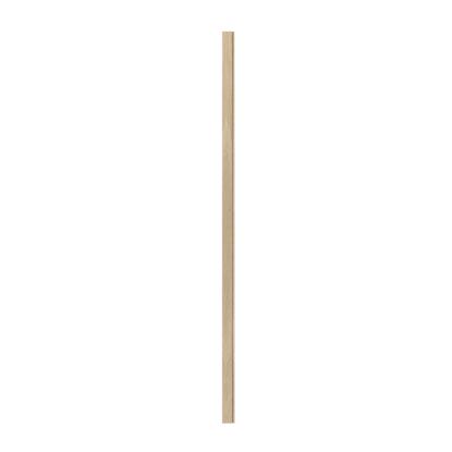 I-Wood afslutningsliste til 4-lamel akustikpanel, hvid olieret, beige filt og lys kerne, egefiner, 16 x 67 mm