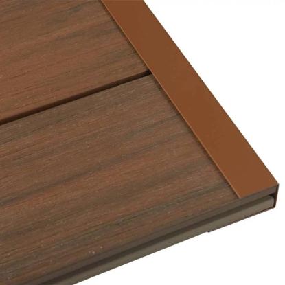 Kirkedal Heimdal endeliste, hardwood - RAL 8003 - 30x25x50x3000 mm