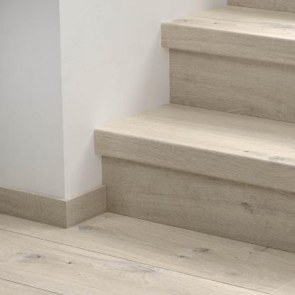 Pergo vinyl trappeafdækning/trappeforkantsprofil, Pearl Beach Oak, 1484 x 146 x 62 mm