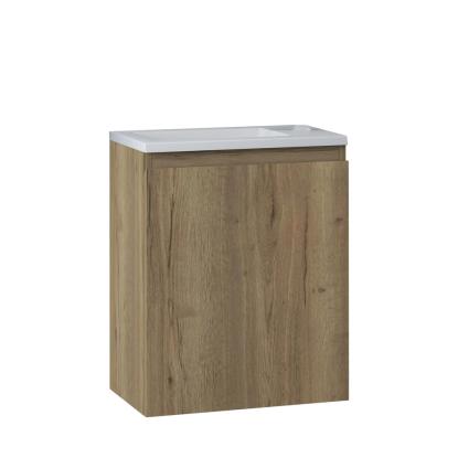 Nortiq Pisa One-Box badmøbel med vask og spejl, halifax eg, 40,2 cm