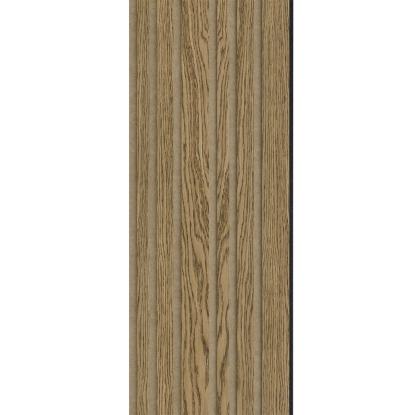 I-Wood Basic Mixed akustikpanel, mørkebrun olieret, brun filt og sort kerne, egefiner, 17 x 300 mm 
