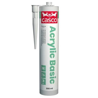 Casco Basic akrylfugemasse i patron, hvid - 300 ml