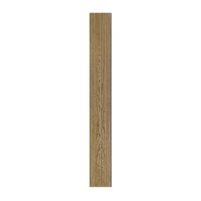 I-Wood Basic 4-lamel akustikpanel, mørkebrun olieret, brun filt og sort kerne, egefiner, 17 x 300 mm 