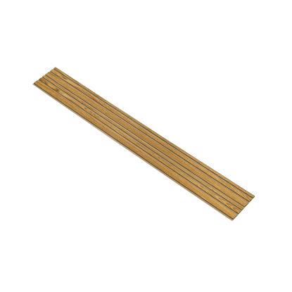 I-Wood Medio+ Mixed akustikpanel, brun olieret, brun filt og sort kerne, egefiner, 17 x 300 mm