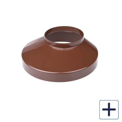 Plastmo brøndkrave, PVC, brun, Ø150 mm