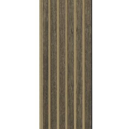 I-Wood Basic Original akustikpanel, sort olieret, brun filt og sort kerne, egefiner, 17 x 300 mm 