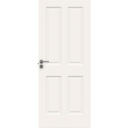 Swedoor Advance-Line Compact 04 massiv dannebrogsdør, hvid - 72,5 x 200 cm