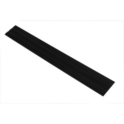 I-Wood Medio+ 3-lamel akustikpanel, sortmalet, sort filt og sort kerne, egefiner, 17 x 300 mm