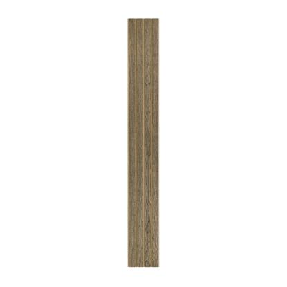 I-Wood Medio+ 4-lamel akustikpanel, sort olieret, brun filt og lys kerne, egefiner, 16 x 300 mm