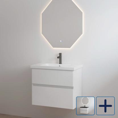 Best Design Quick One-Box møbelsæt med vask, hvid, 65 cm