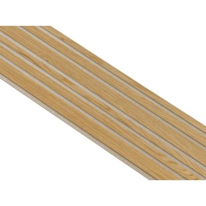 I-Wood Medio+ Mixed akustikpanel, klar olieret, beige filt og lys kerne, egefiner, 16 x 300 mm