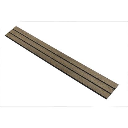 I-Wood Basic 3-lamel akustikpanel, sort olieret, sort filt og sort kerne, egefiner, 17 x 300 mm 