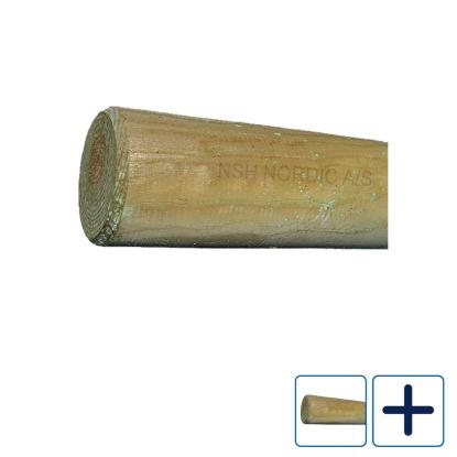 NSH trykimprægneret stolpe, NTR-A, Ø12 cm - 1 stk.