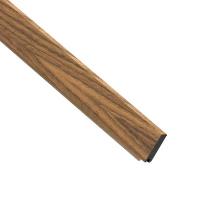 I-Wood UniPanel afslutningsliste, klar olieret, sort kerne, valnøddefiner, 17 x 55 x 2780 mm