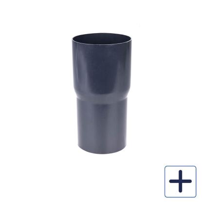 Plastmo rørmuffe, PVC, grafit