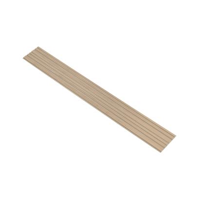 I-Wood Basic Mixed akustikpanel, ubehandlet natur, beige filt og lys kerne, egefiner, 16 x 300 mm 