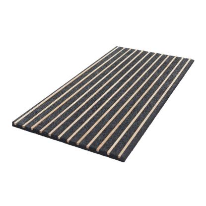 FibroTech Barcode Multifin træbetonplade, 25 x 600 x 1200 mm, sort