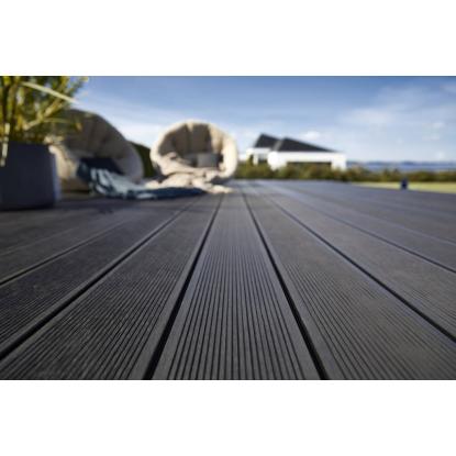 Wimex Livø Prime terrassebræt, 22 x 140 x 3600 mm, mat sort