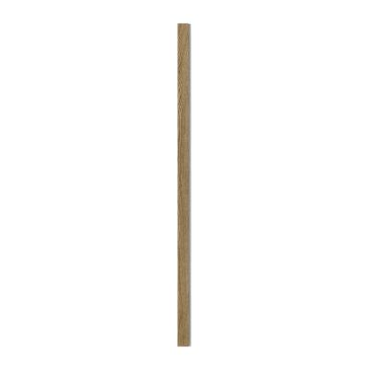 I-Wood afslutningsliste til 3-lamel akustikpanel, mørkebrun olieret, grå filt og lys kerne, egefiner, 16 x 92 mm