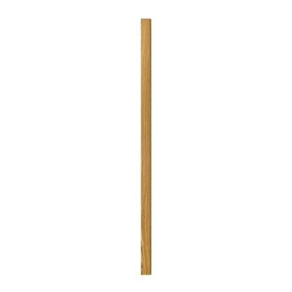 I-Wood afslutningsliste til 3-lamel akustikpanel, brun olieret, brun filt og sort kerne, egefiner, 17 x 92 mm