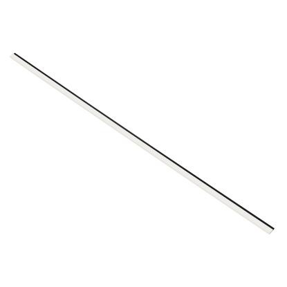 I-Wood afslutningsliste til akustikpanel, hvidmalet, sort filt og lys kerne, folie, 16 x 42 mm