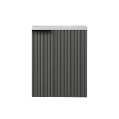 Nortiq Verona One-Box badmøbel med vask og spejl, mat grå, 40 cm