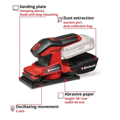 Einhell TC-OS 18/187 Li-Solo akku rystepudser, uden batteri og lader