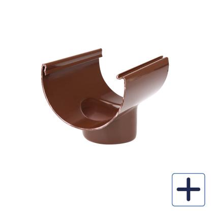 Plastmo tudstykke, PVC, brun