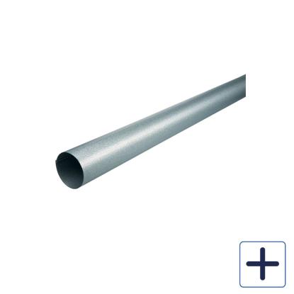 Plastmo AluZink nedløbsrør, 3 meter
