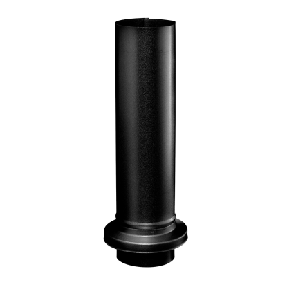 Areco skydestykke med krave, sort - Ø75 mm