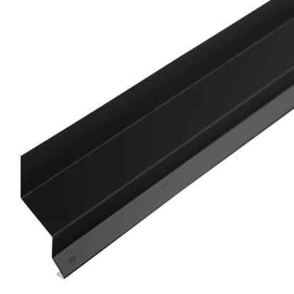 Z-profil, 14 mm, sort
