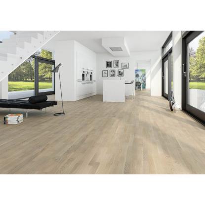 Moland Molaloc Unique Parquet Classic parketgulv, eg, hvid matlak
