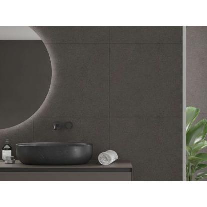 Fibo Cement vådrumspanel med 60 x 60 cm fliselook, 10 x 600 x 2400 mm, grey terrazzo gem stone