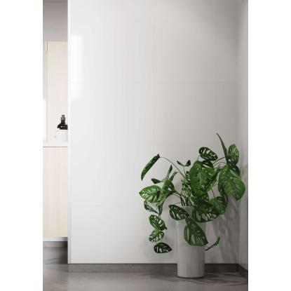 Fibo Colour vådrumspanel med 60 x 40 cm fliselook, 10 x 600 x 2400 mm, denver white high gloss