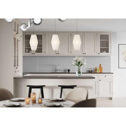 Fibo Kitchen Board vægplade med 10 x 10 cm fliselook, 10 x 600 x 580 mm, medium grey - 2 stk.