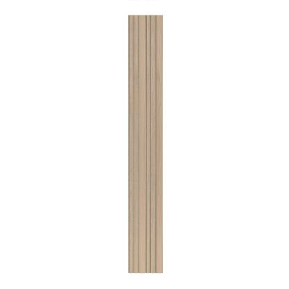 I-Wood Basic Mixed akustikpanel, ubehandlet natur, beige filt og lys kerne, egefiner, 16 x 300 mm 