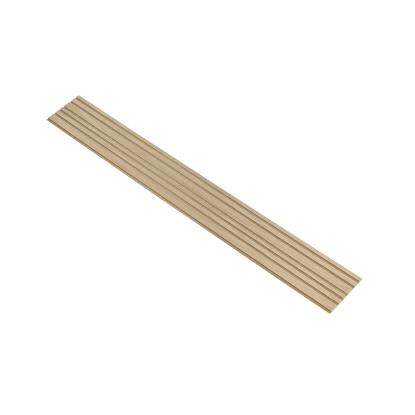 I-Wood Basic Mixed akustikpanel, hvid olieret, brun filt og lys kerne, egefiner, 16 x 300 mm 