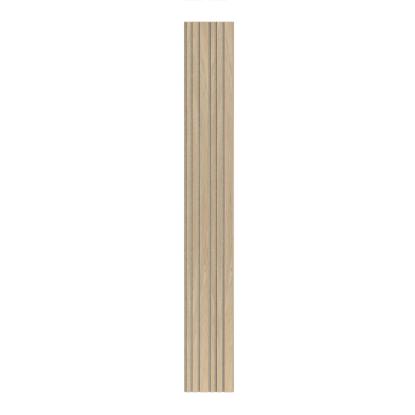 I-Wood Basic Mixed akustikpanel, hvid olieret, beige filt og lys kerne, egefiner, 16 x 300 mm 