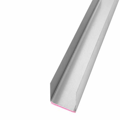 U-EP skinne til gips med EP belægning, 3 meter, 70 mm