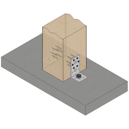SIMA vinkelbeslag V12, pregalvaniseret, 94 x 50 x 3,5 x 50 mm