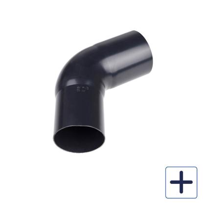 Plastmo bøjning, PVC, sort, 60°