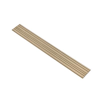 I-Wood Basic Mixed akustikpanel, hvid olieret, brun filt og sort kerne, egefiner, 17 x 300 mm 