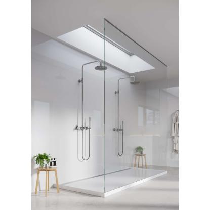 Fibo Basic vådrumspanel uden fugefræsning, 10 x 600 x 2400 mm, white high gloss