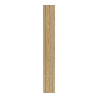 I-Wood Basic Mixed akustikpanel, klar olieret, grå filt og lys kerne, egefiner, 16 x 300 mm 