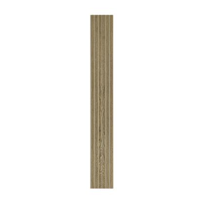 I-Wood Medio+ Original akustikpanel, mørkebrun olieret, beige filt og lys kerne, egefiner, 16 x 300 mm