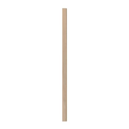 I-Wood afslutningsliste til 3-lamel akustikpanel, ubehandlet natur, beige filt og sort kerne, egefiner, 17 x 92 mm