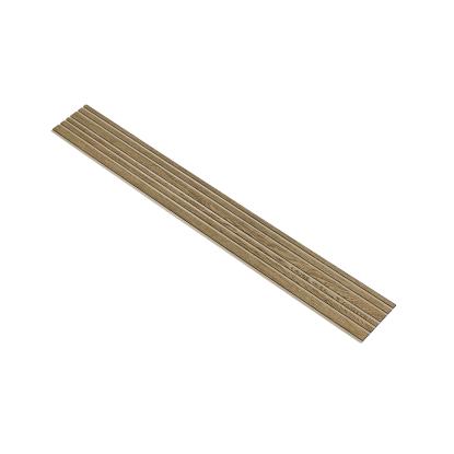I-Wood Medio+ Mixed akustikpanel, mørkebrun olieret, beige filt og sort kerne, egefiner, 17 x 300 mm