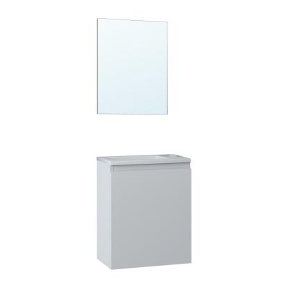 Nortiq Pisa One-Box badmøbel med vask og spejl, mat hvid, 40,2 cm