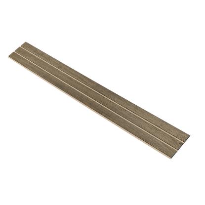 I-Wood Medio+ 3-lamel akustikpanel, sort olieret, beige filt og sort kerne, egefiner, 17 x 300 mm