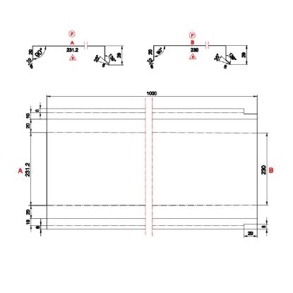 Sternkapsel, 230 mm lige, alu